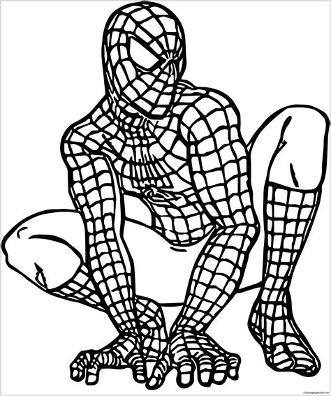 Spider Man Coloring Sheets Printable